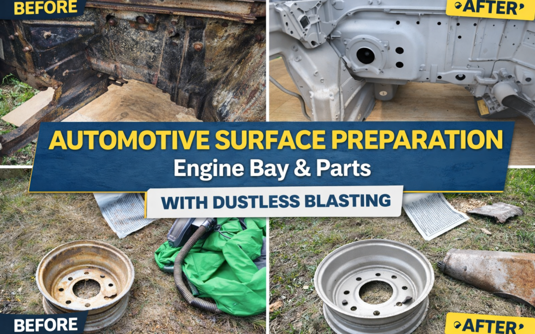 Automotive Surface Preparation – Engine Bay & Parts