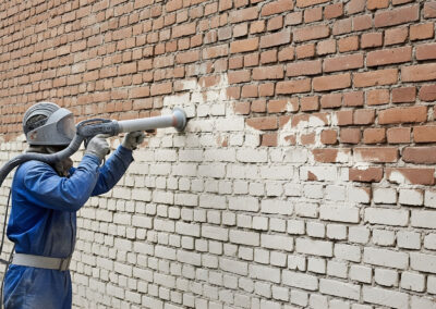 Brick concrete masonry cleaning