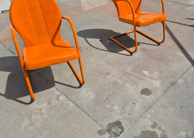 Dustless Metal Chairs After