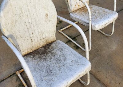 Dustless Metal Chairs Before